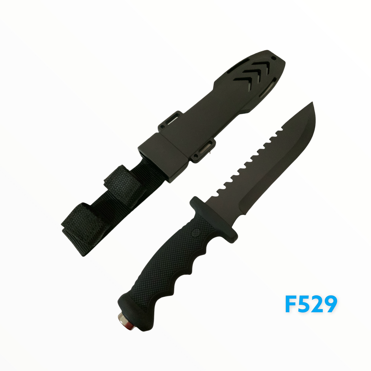 Cuchillo estilo Rambo con funda y sierra, línea F500 - foto 4