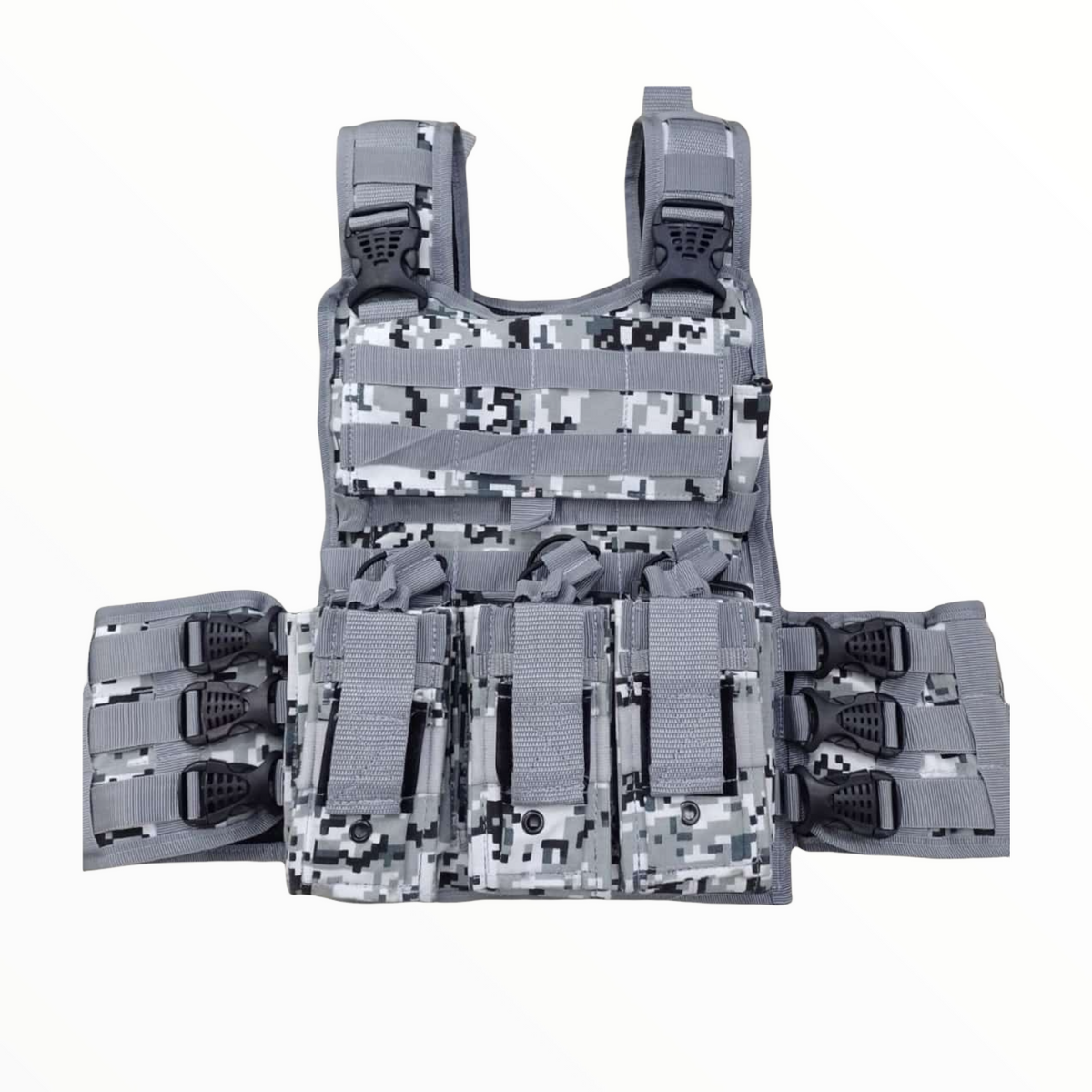 Chaleco porta placas con porta cargadores, Molle y área para parches - foto 7