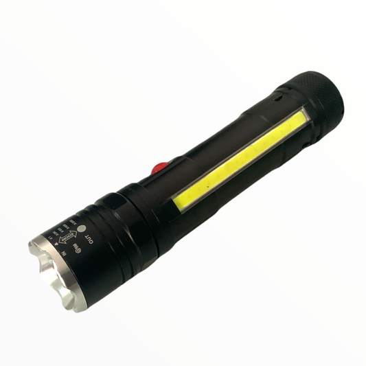 Lámpara LED de 3000 lúmenes con luz lateral COB, clip e imán DT409