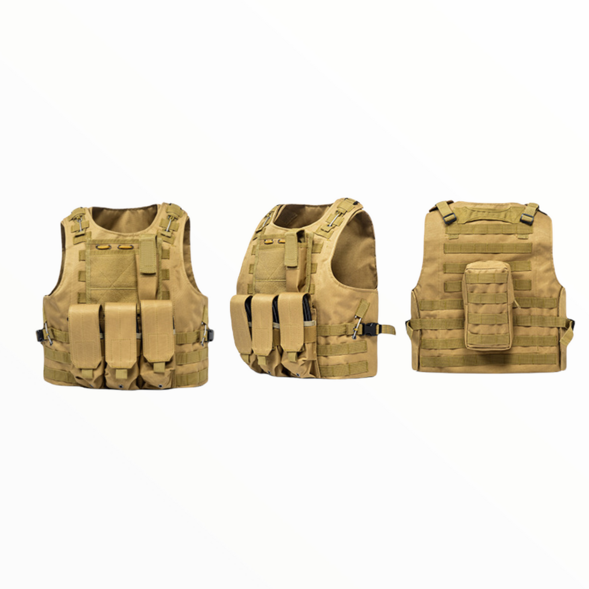 Chaleco táctico MOLLE con bolsas desmontables, modelo PJ008 - foto 2