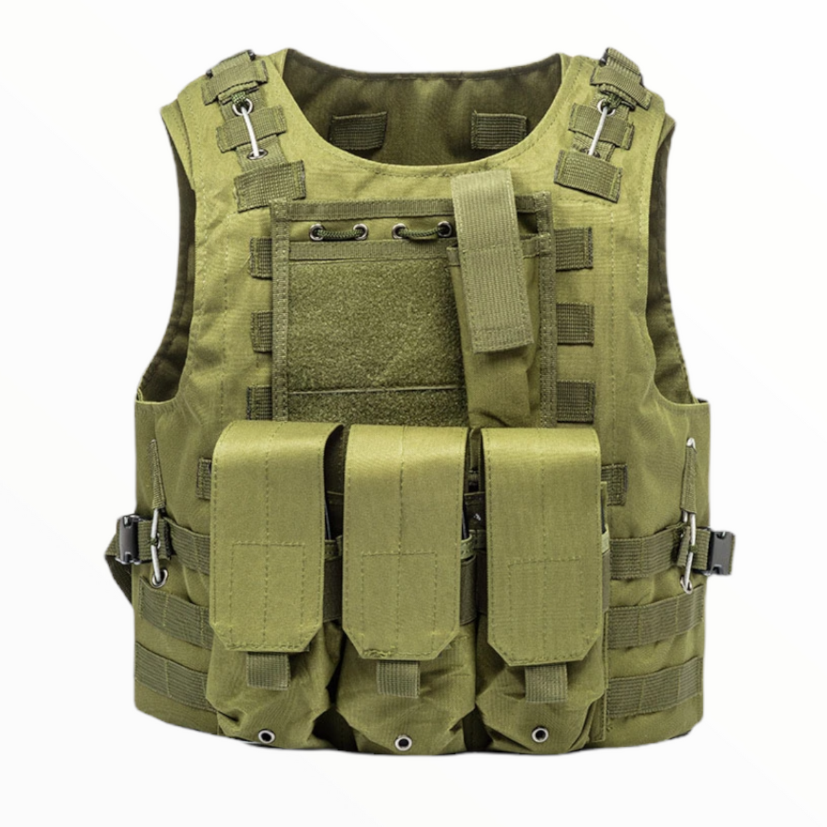 Chaleco táctico MOLLE con bolsas desmontables, modelo PJ008