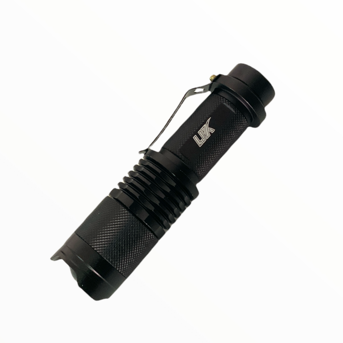 Linterna LED de 3000 lm con 4 modos, clip y zoom DT26