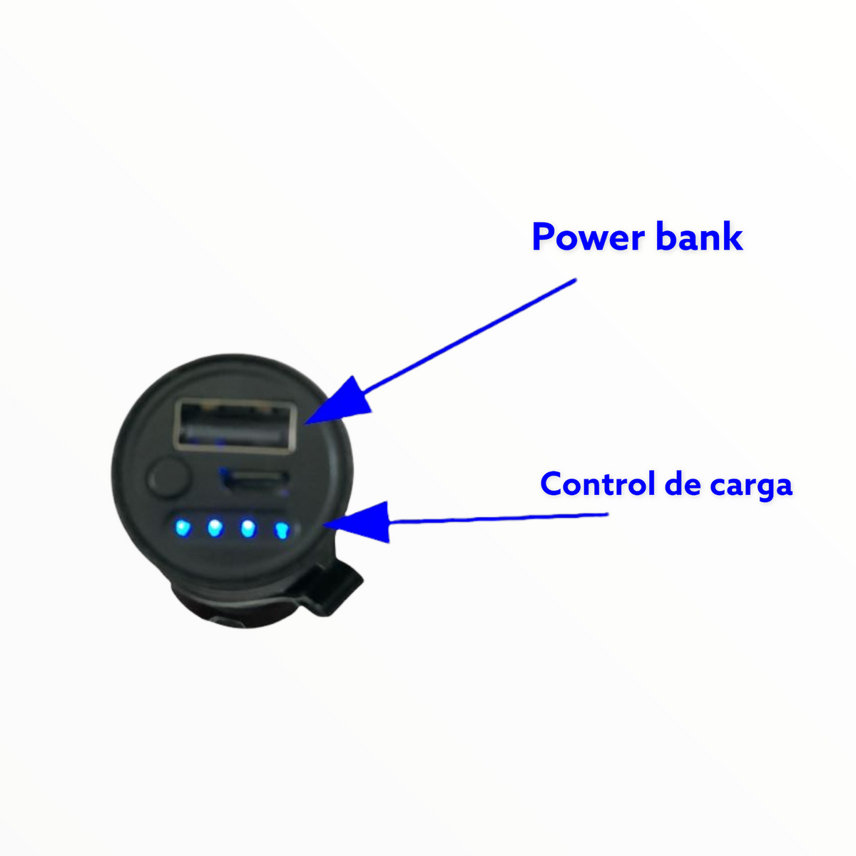 Lámpara de mano con luz lateral COB, clip y control de carga USB DT464 - foto 4
