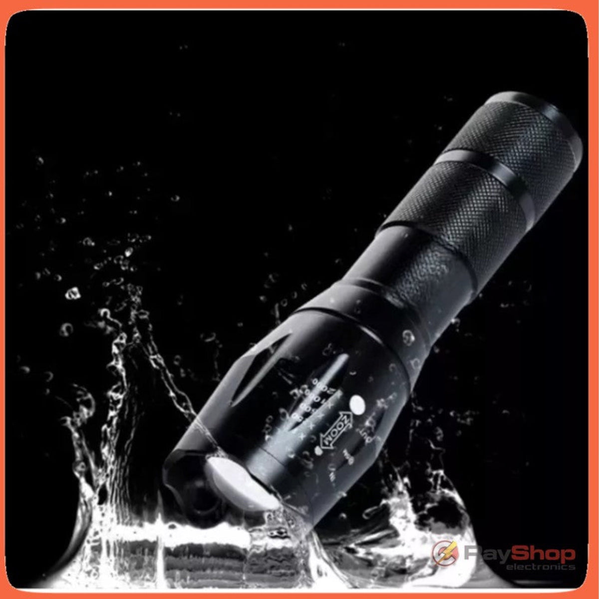 Linterna táctica LED Q5 con zoom y 3000 lúmenes, modelo DT62B - foto 2