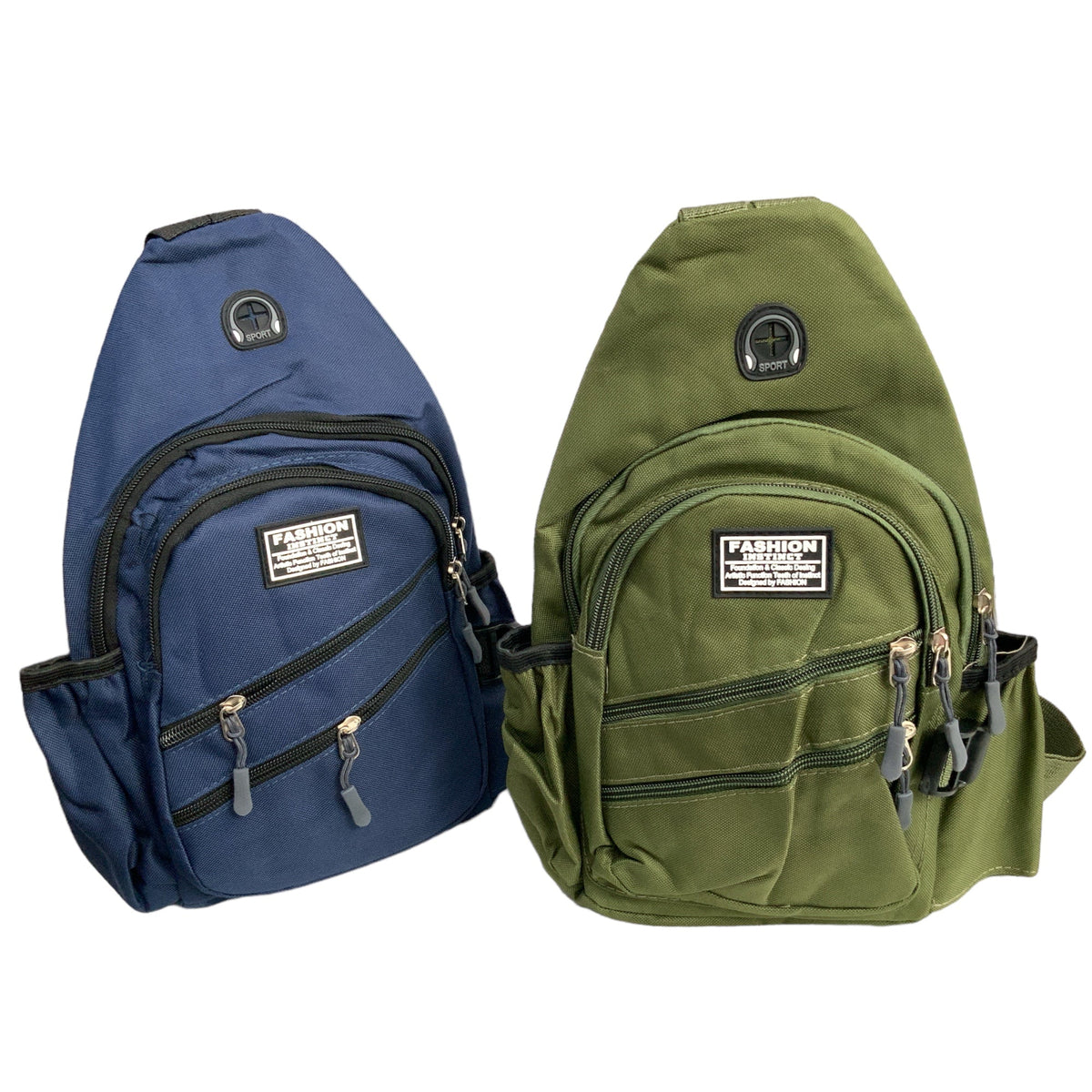Mochila pechera cruzada en azul, caqui, verde o negro, modelo XB139