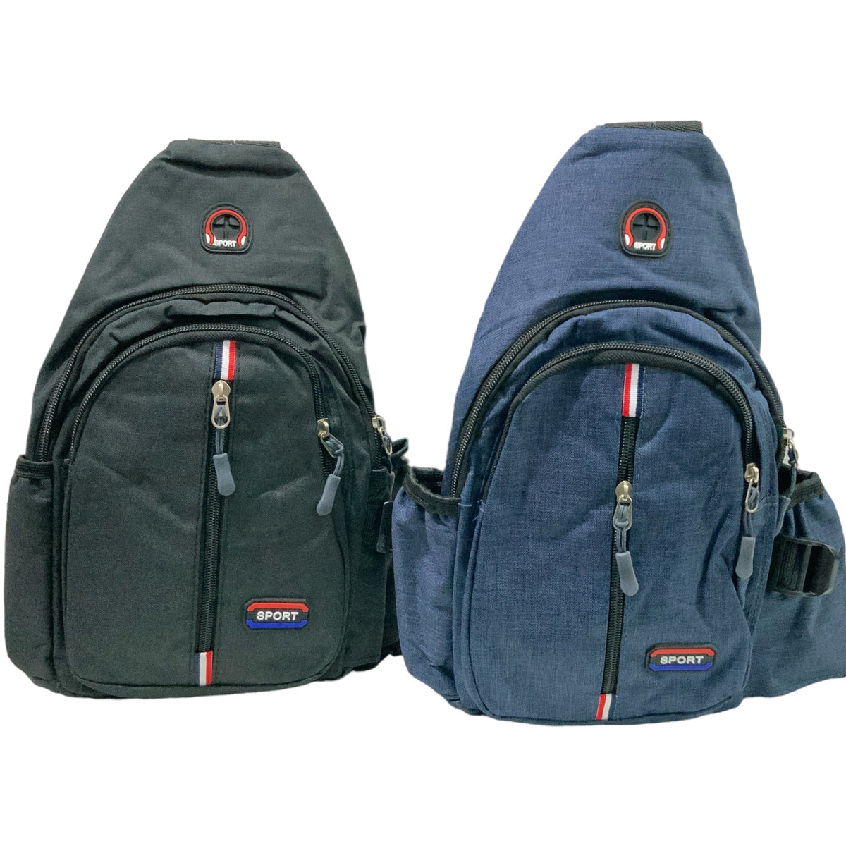 Mochila pechera cruzada en negro o azul, modelo XB136