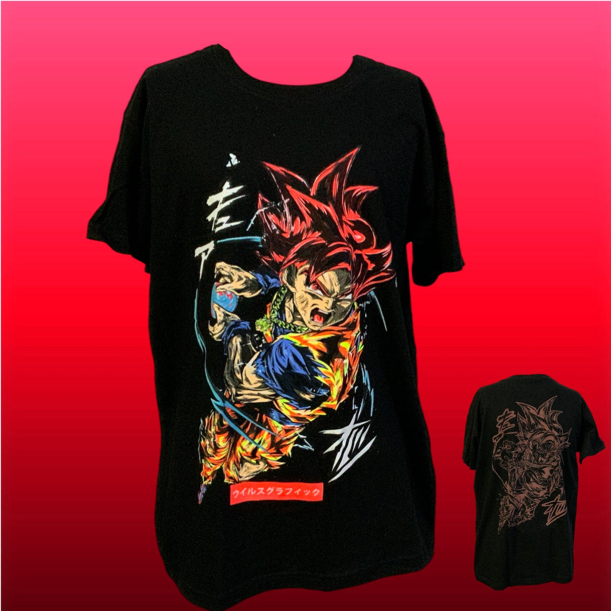 Playeras de algodón con efecto fluorescente y doble estampado, SN135 - foto 8