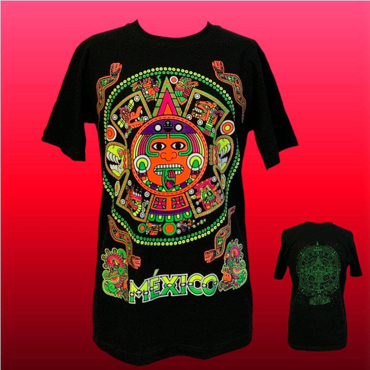 Playeras de algodón con efecto fluorescente y doble estampado, SN135 - foto 5