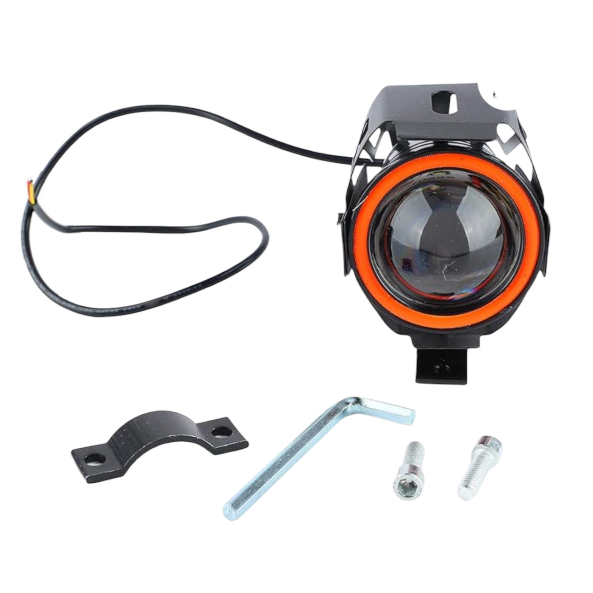 Faro auxiliar LED para moto con lupa y ojo de ángel MTC027 - foto 3