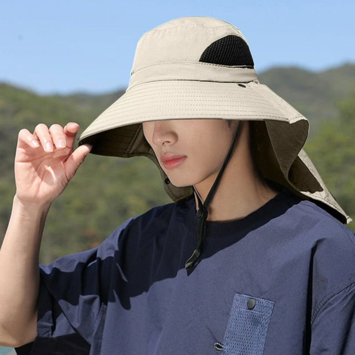 Sombrero para senderismo con protección solar en 9 colores - foto 2