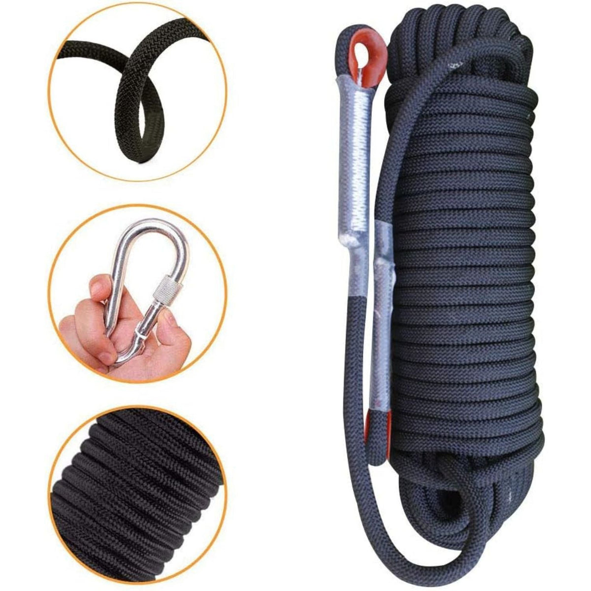 Cuerda de escalada y rapel de 20 metros para escape, modelo JLS-20 - foto 3