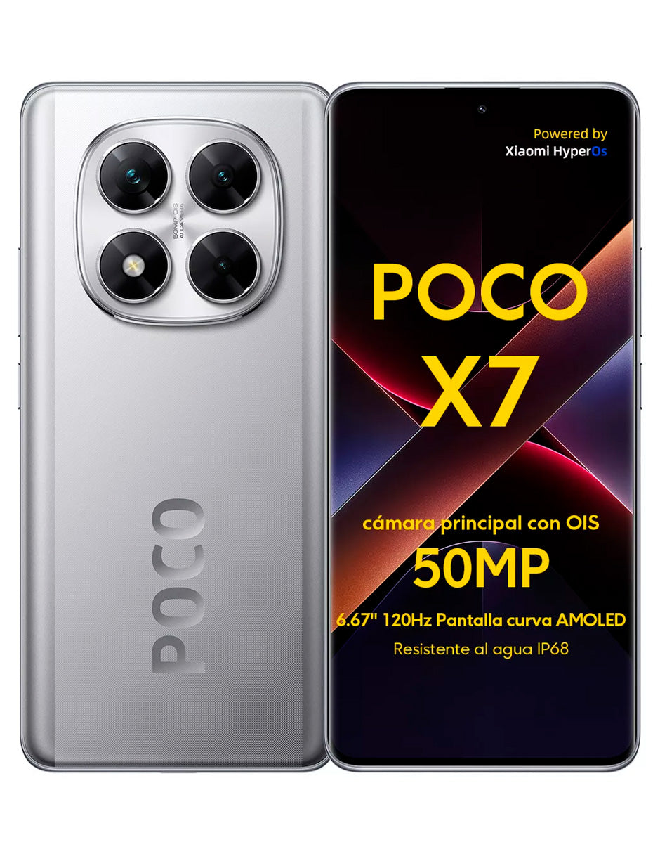 Poco X7 5G Dual SIM 512 GB 12 GB RAM Plata