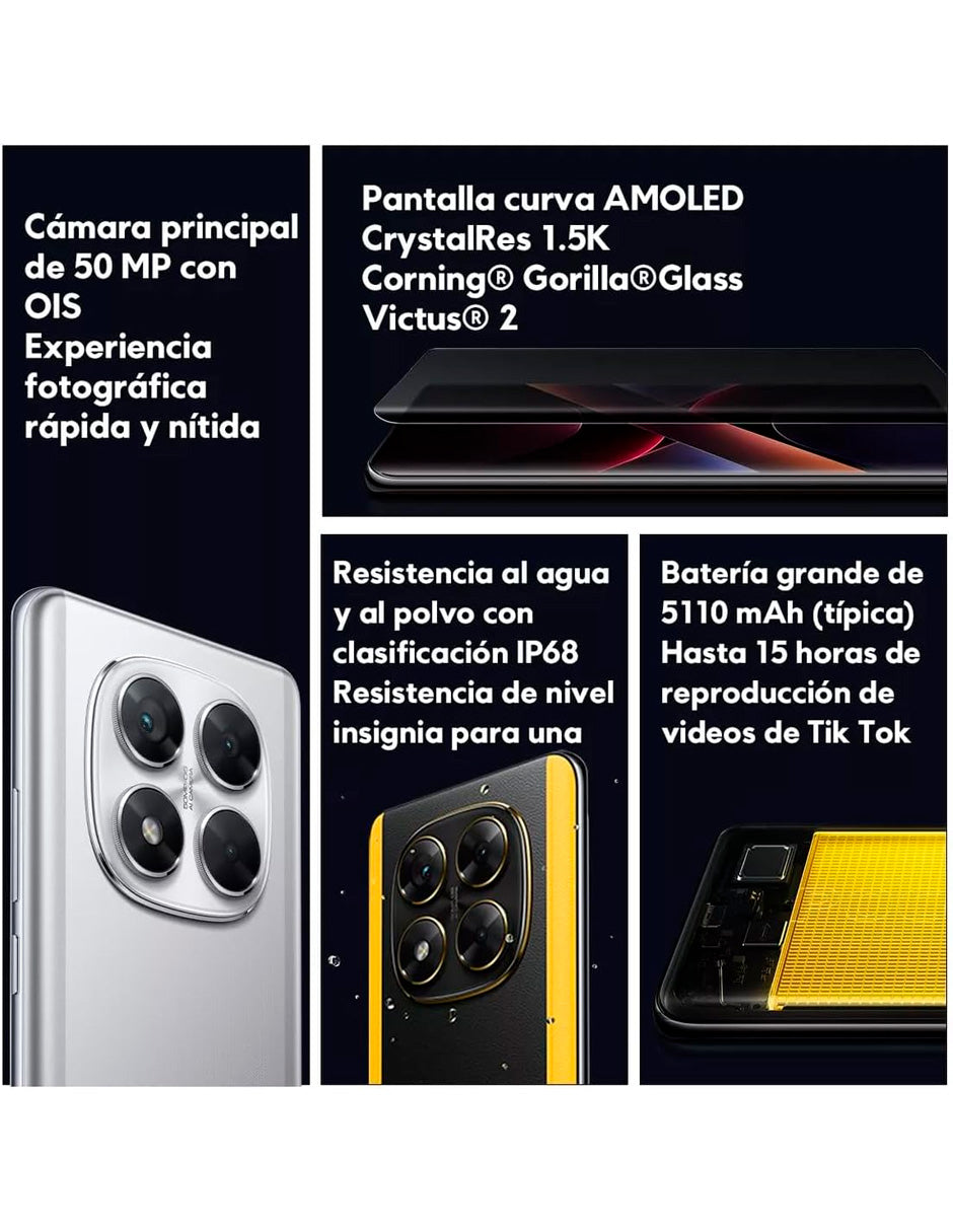 Poco X7 5G Dual SIM 512 GB 12 GB RAM Plata
