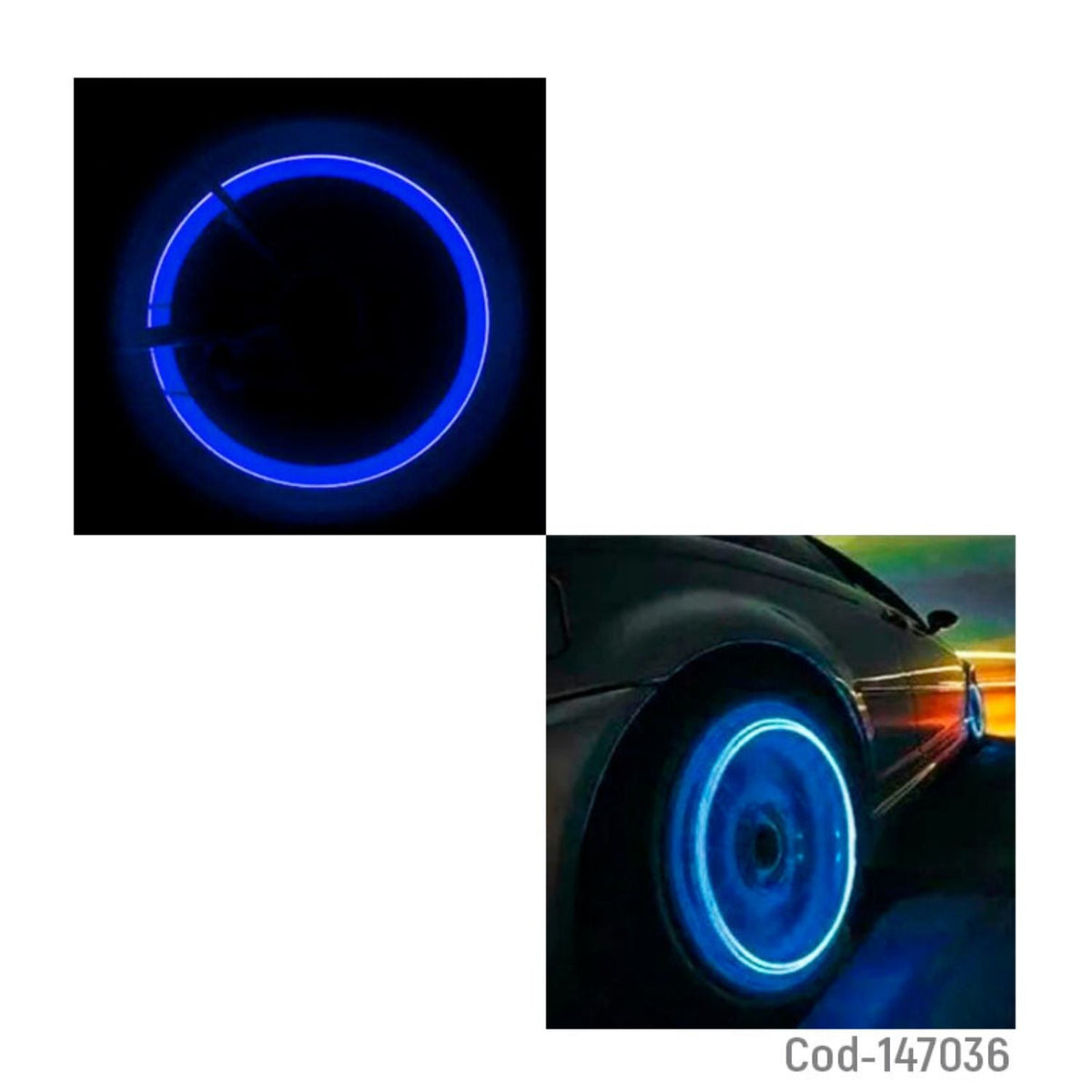 Luces para rueda en rojo, azul y verde QC-358