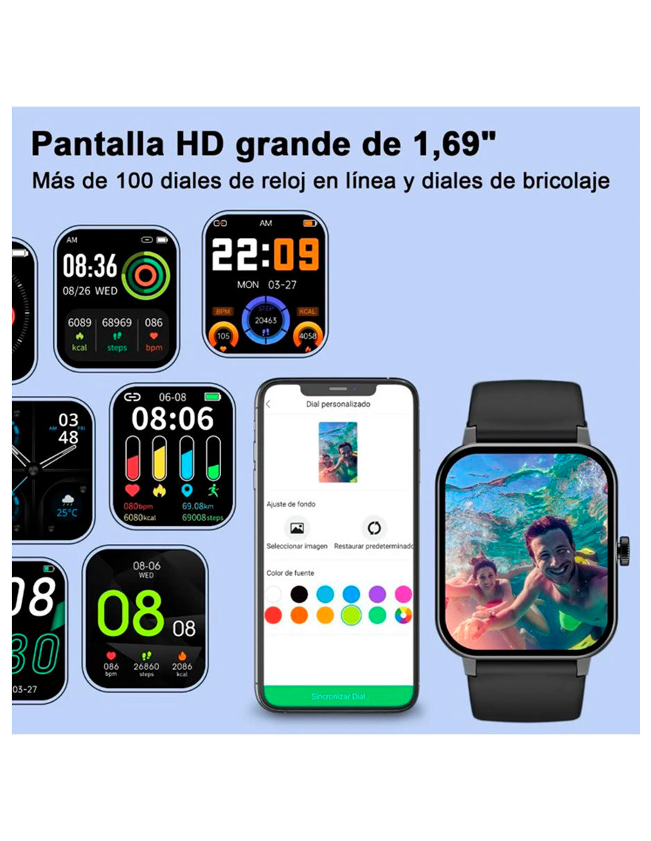 Reloj Inteligente R3 Pro Unisex Deportivo Pantalla HD