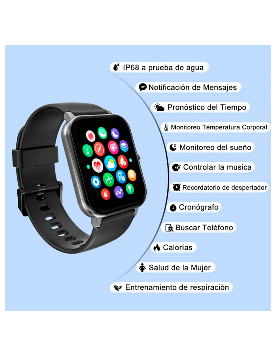 Reloj Inteligente R3 Pro Unisex Deportivo Pantalla HD