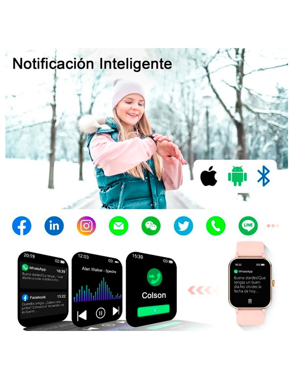 Reloj Inteligente R3 Pro Unisex Deportivo Pantalla HD