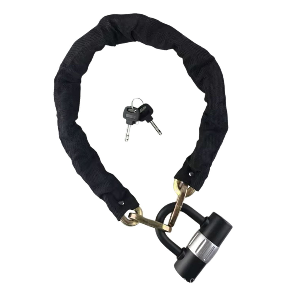 Candado de cadena gruesa de 92 cm para moto, bici y portón