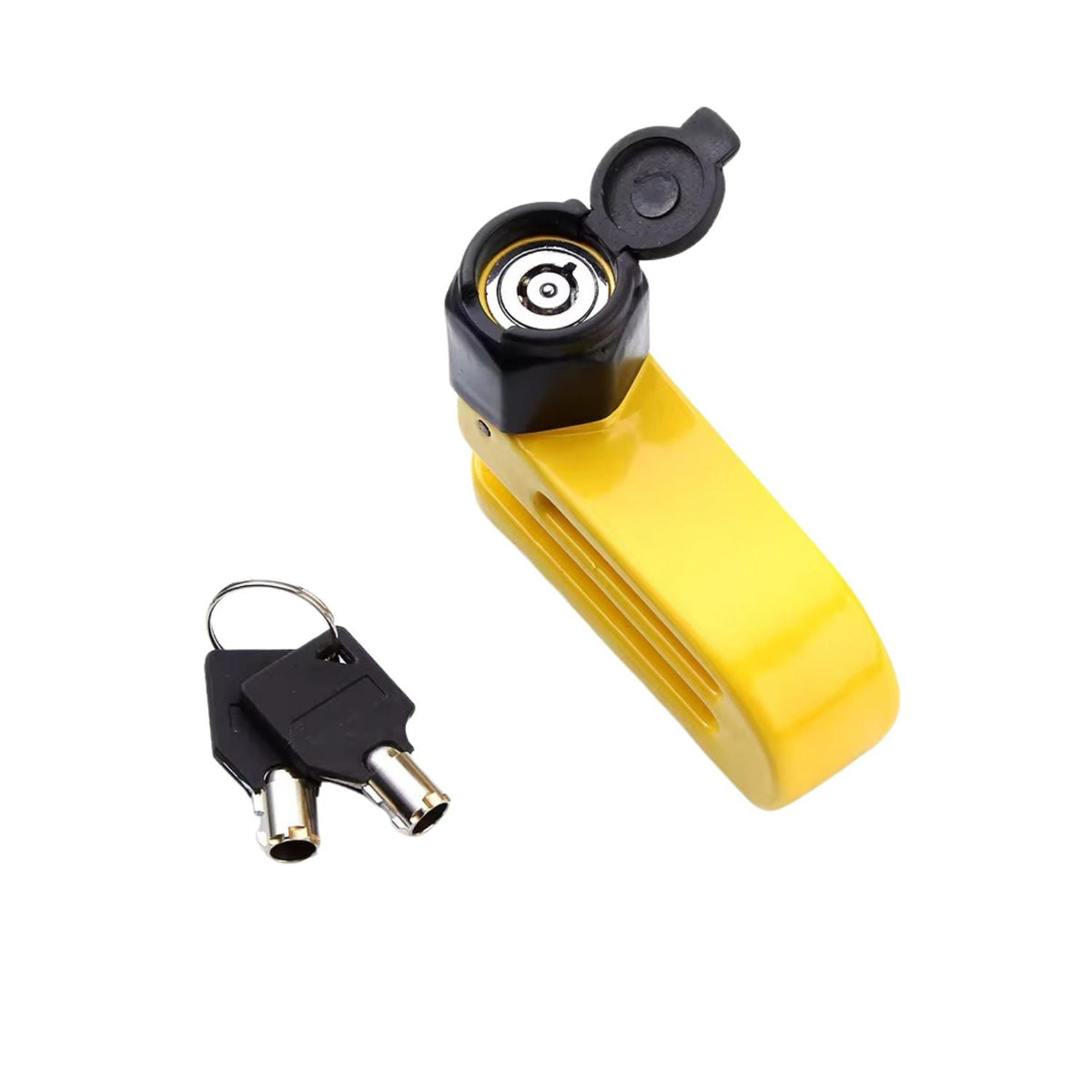 Candado de disco para moto con pasador de seguridad y juego de llaves