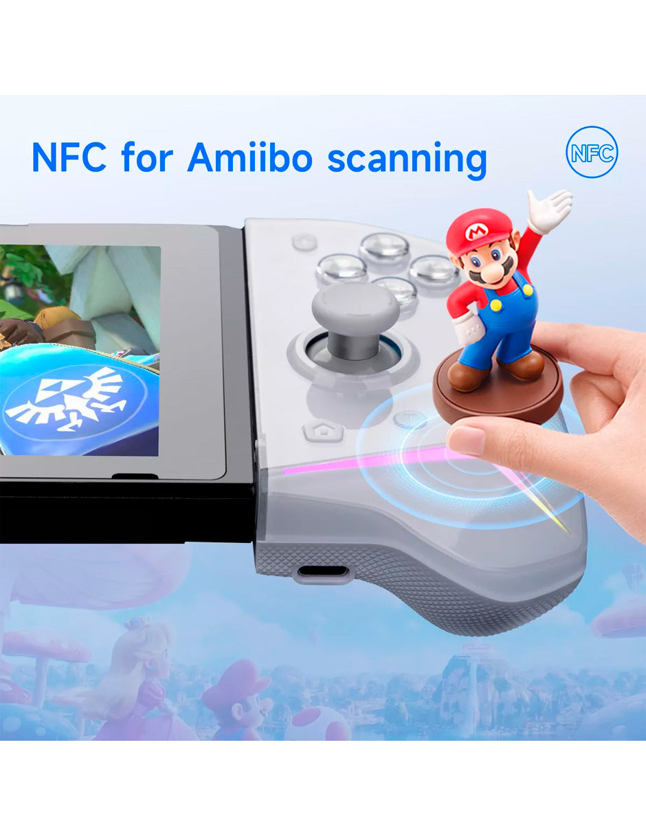 Control Inalámbrico Pro S15 para Nintendo Switch con Luz RGB – Joypad Ergonómico