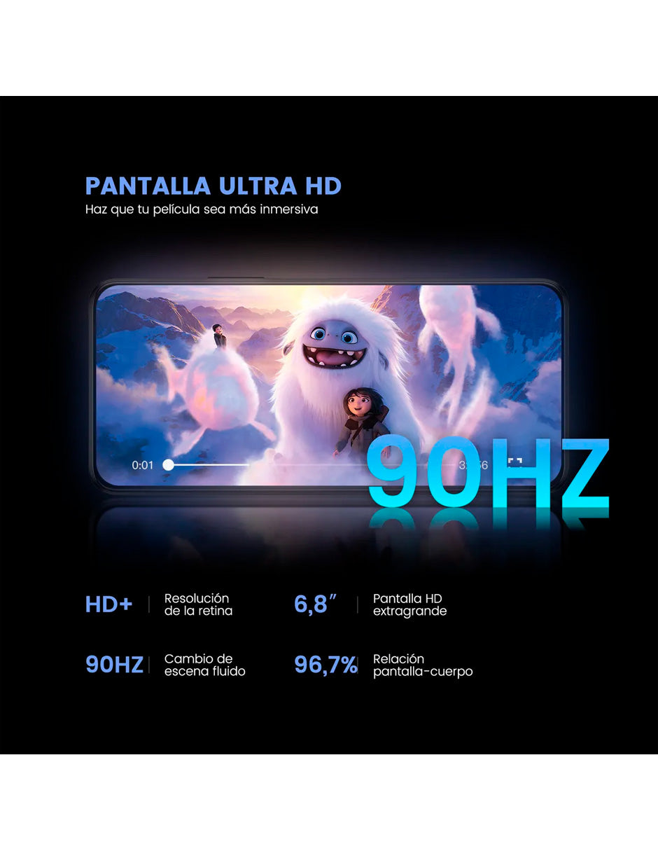 SmartPhone S6206 con 8 GB de RAM y 256 GB de ROM Dual SIM negro