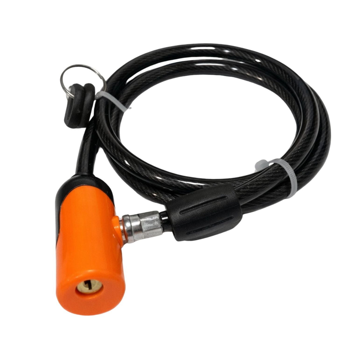 Candado de cable espiral reforzado con llave para bici, scooter y moto - foto 2