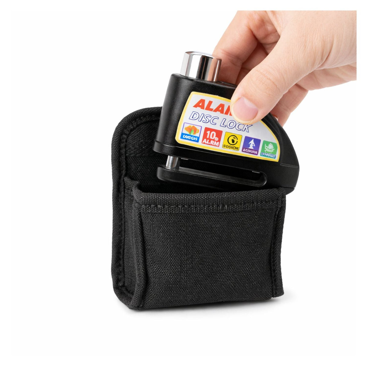 Candado de disco con alarma de 110 dB y sensor de movimiento, pasador de 6 mm - foto 5