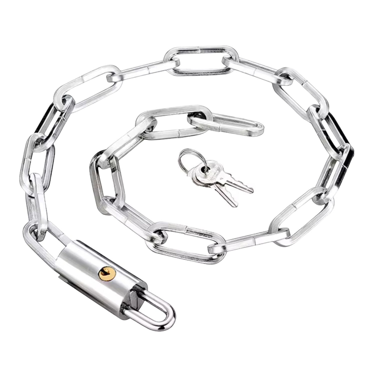 Cadena antirrobo de acero reforzado de 60 cm para bici, scooter o moto ligera