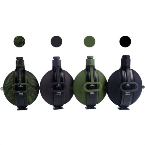 Botella de silicón y plástico plegable con brújula, 580 ml SH-006