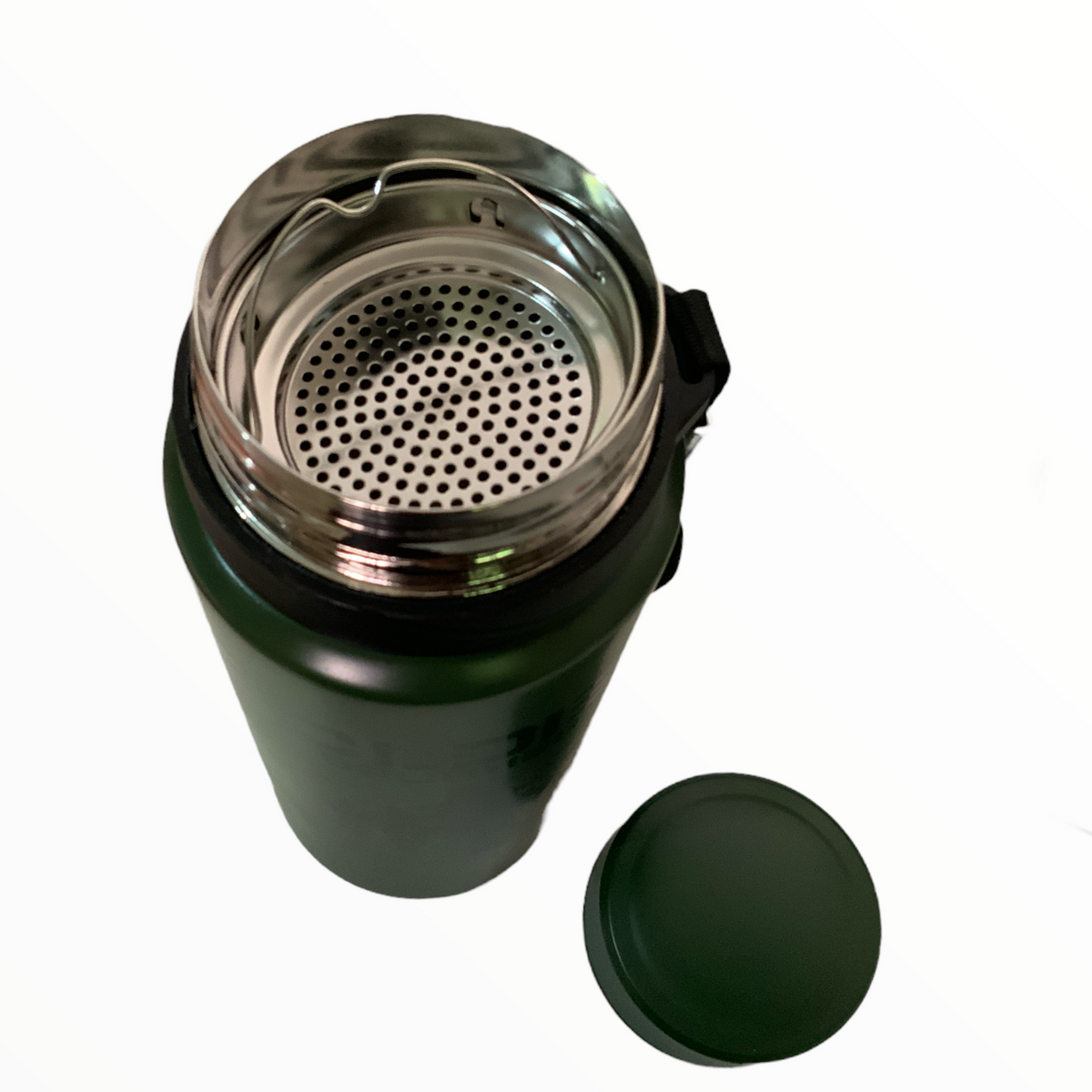 Termo de acero inoxidable para camping, gris o verde SH007 - foto 4