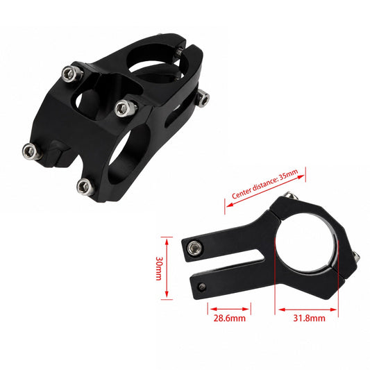 Elevador de manubrio de aluminio CNC para tubo de 31.8 mm
