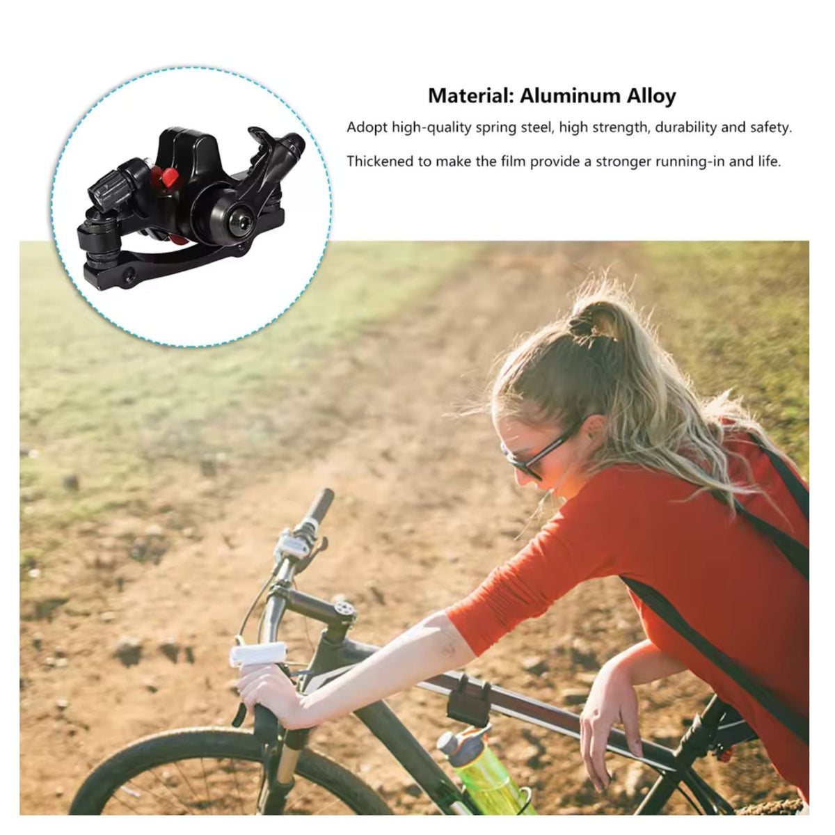 Cáliper delantero mecánico Post Mount para bicicleta de montaña, 140 y 160 mm - foto 5