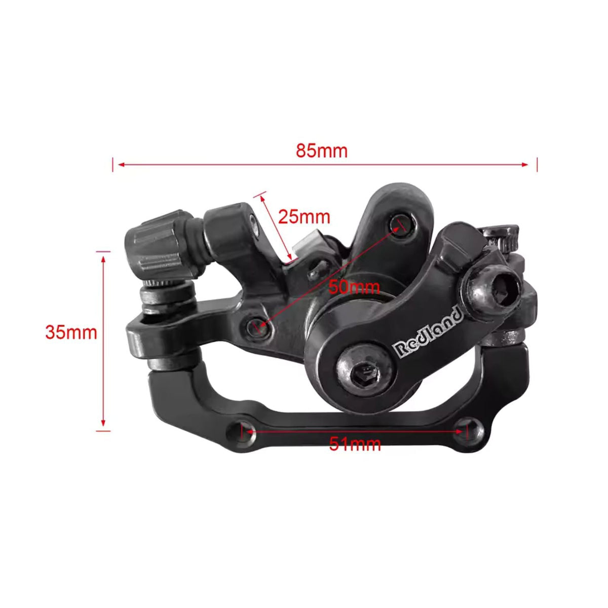 Cáliper mecánico trasero para freno de disco de bicicleta, 160 y 180 mm - foto 2