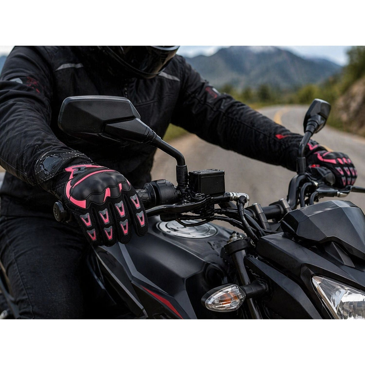 Guantes de moto con nudillos rígidos y compatibles con pantalla táctil - foto 5