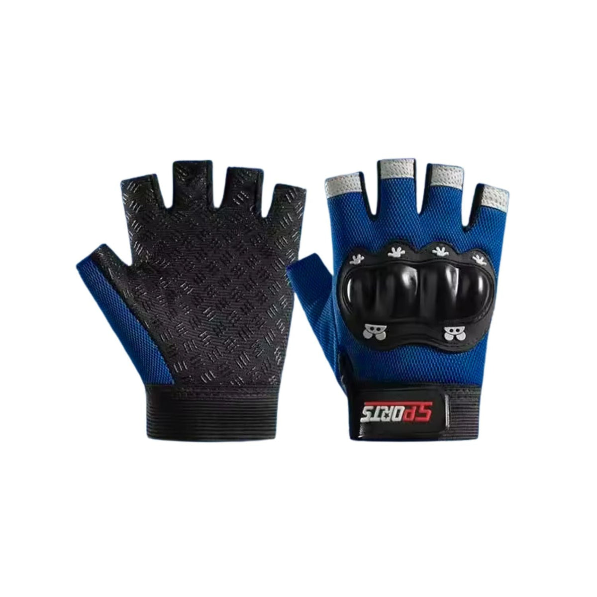 Guantes de medio dedo antiderrapantes con nudillo reforzado ST919