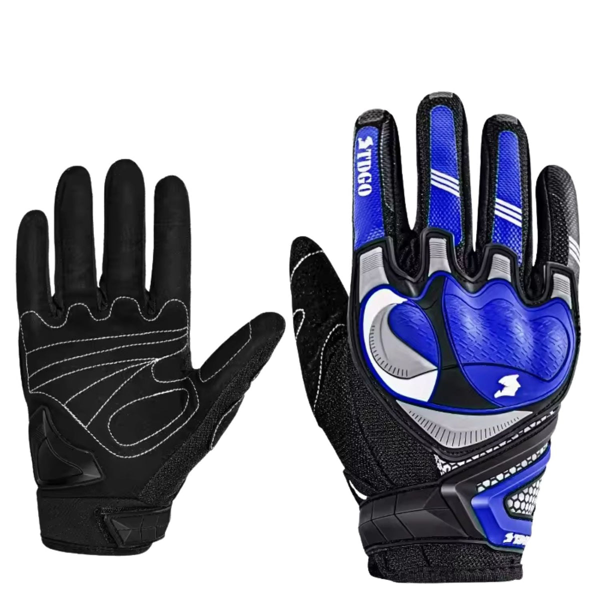 Guantes de moto reflectantes con protección en nudillos y puntas táctiles - foto 5