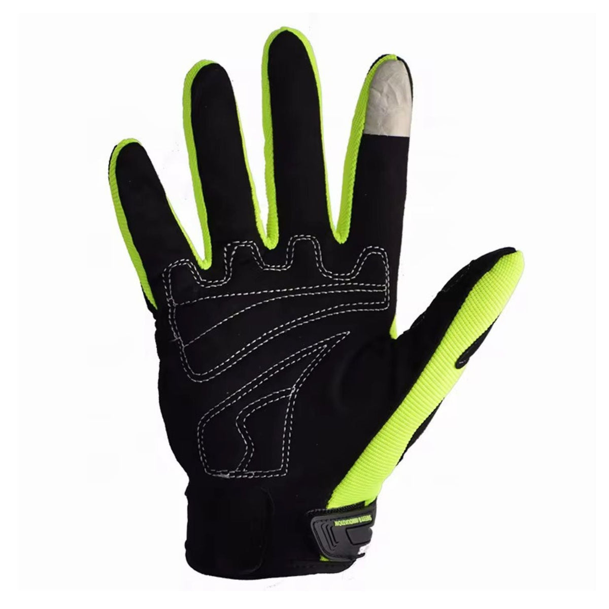 Guantes de moto transpirables con protección en nudillos y punta táctil