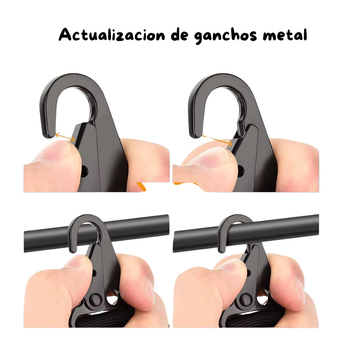 Portafusil táctico en Y de paracord con anillo metálico y mosquetón - foto 5
