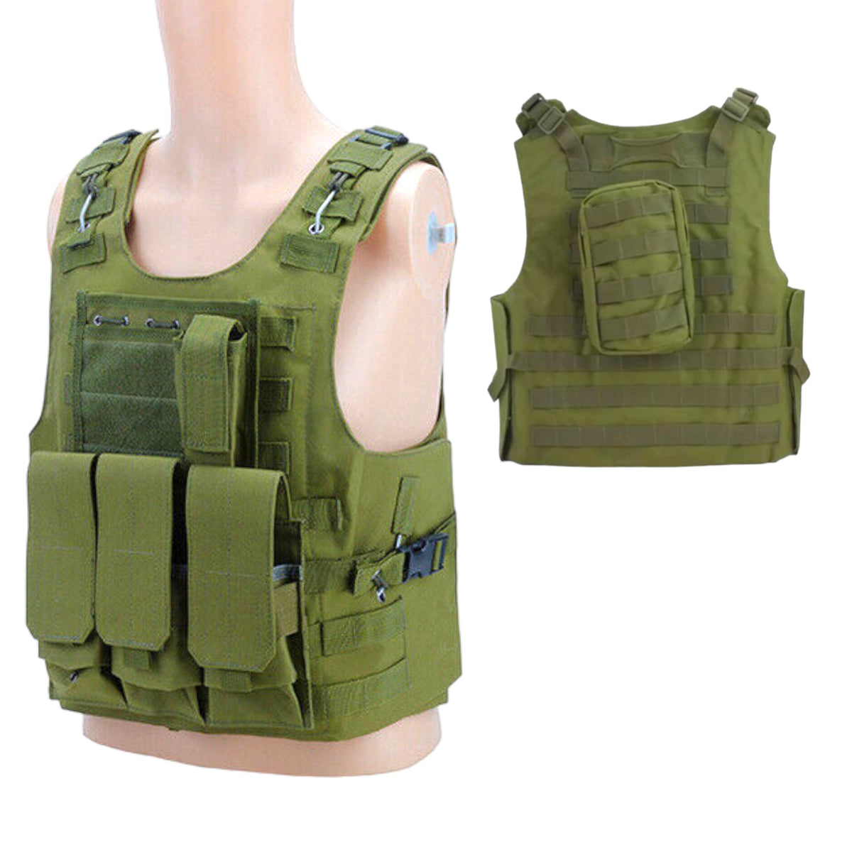 Chaleco porta cargadores con velcro y sistema molle - foto 2