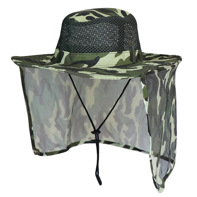 Sombrero de pesca de ala ancha y transpirable, en camuflaje - foto 2