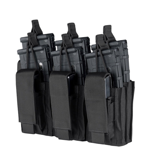 Set de 6 porta cargadores con división doble y sistema molle