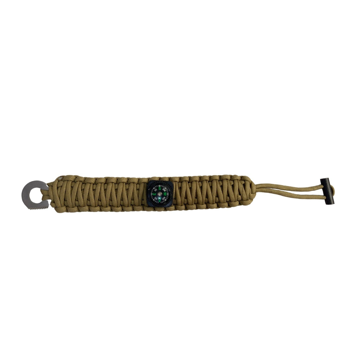 Pulsera de supervivencia con brújula, corta soga y paracord SN176