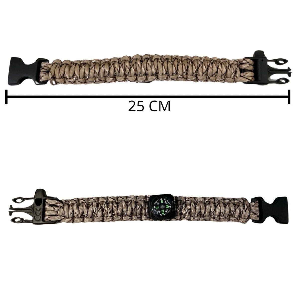 Pulsera de supervivencia con brújula y silbato SN178 - foto 2