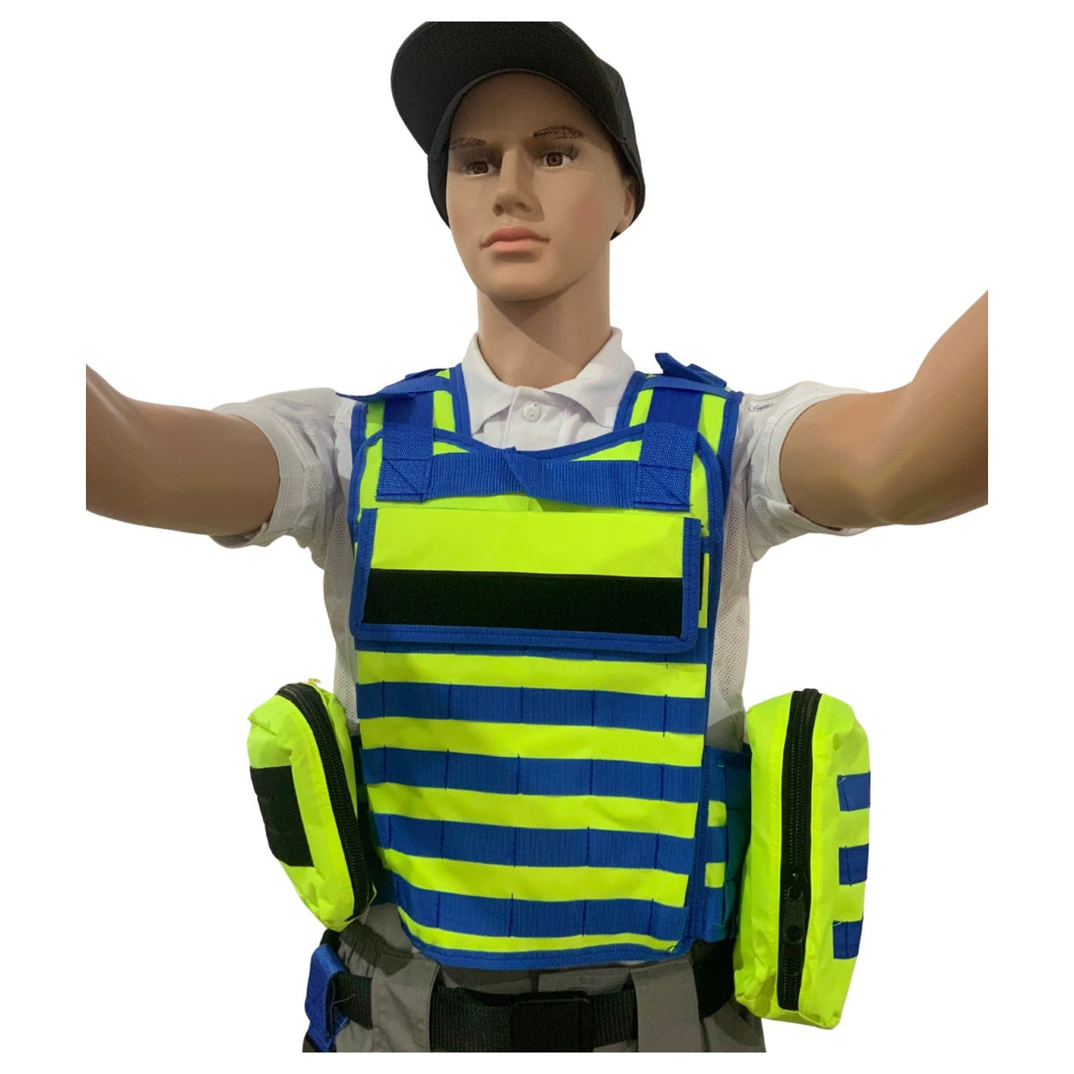 Chaleco paramédico de alta visibilidad con bolsas MOLLE y piernera - foto 2