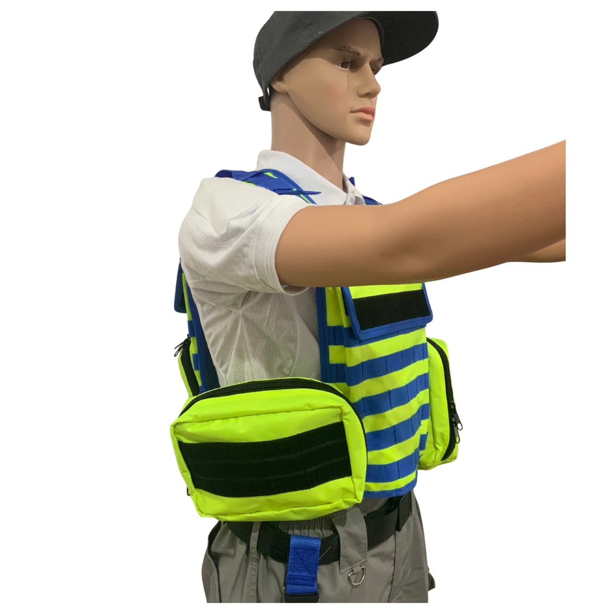 Chaleco paramédico de alta visibilidad con bolsas MOLLE y piernera - foto 3