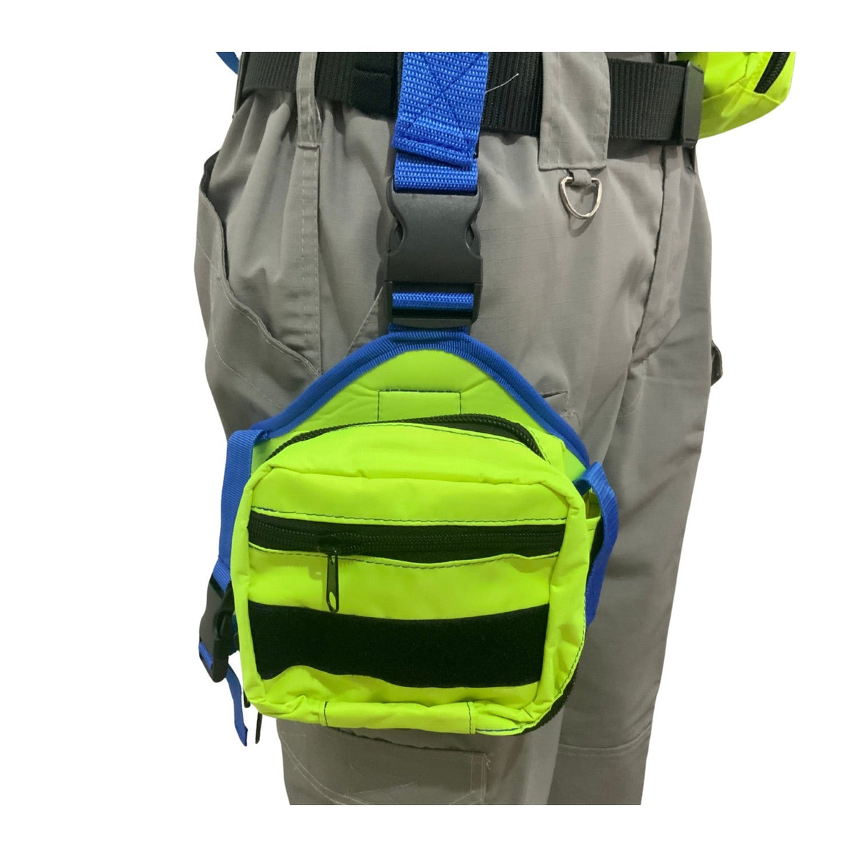 Chaleco paramédico de alta visibilidad con bolsas MOLLE y piernera - foto 4