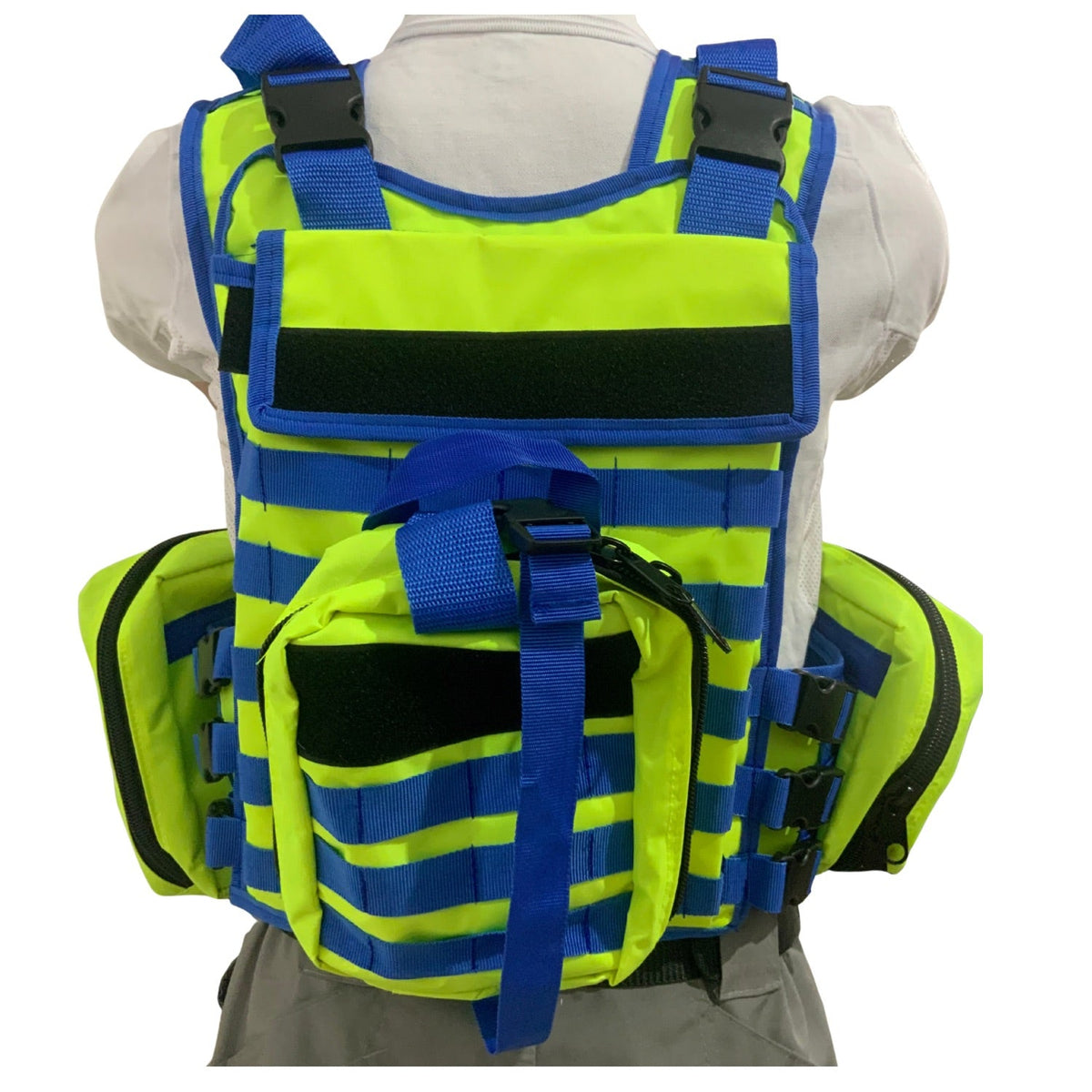 Chaleco paramédico de alta visibilidad con bolsas MOLLE y piernera - foto 6