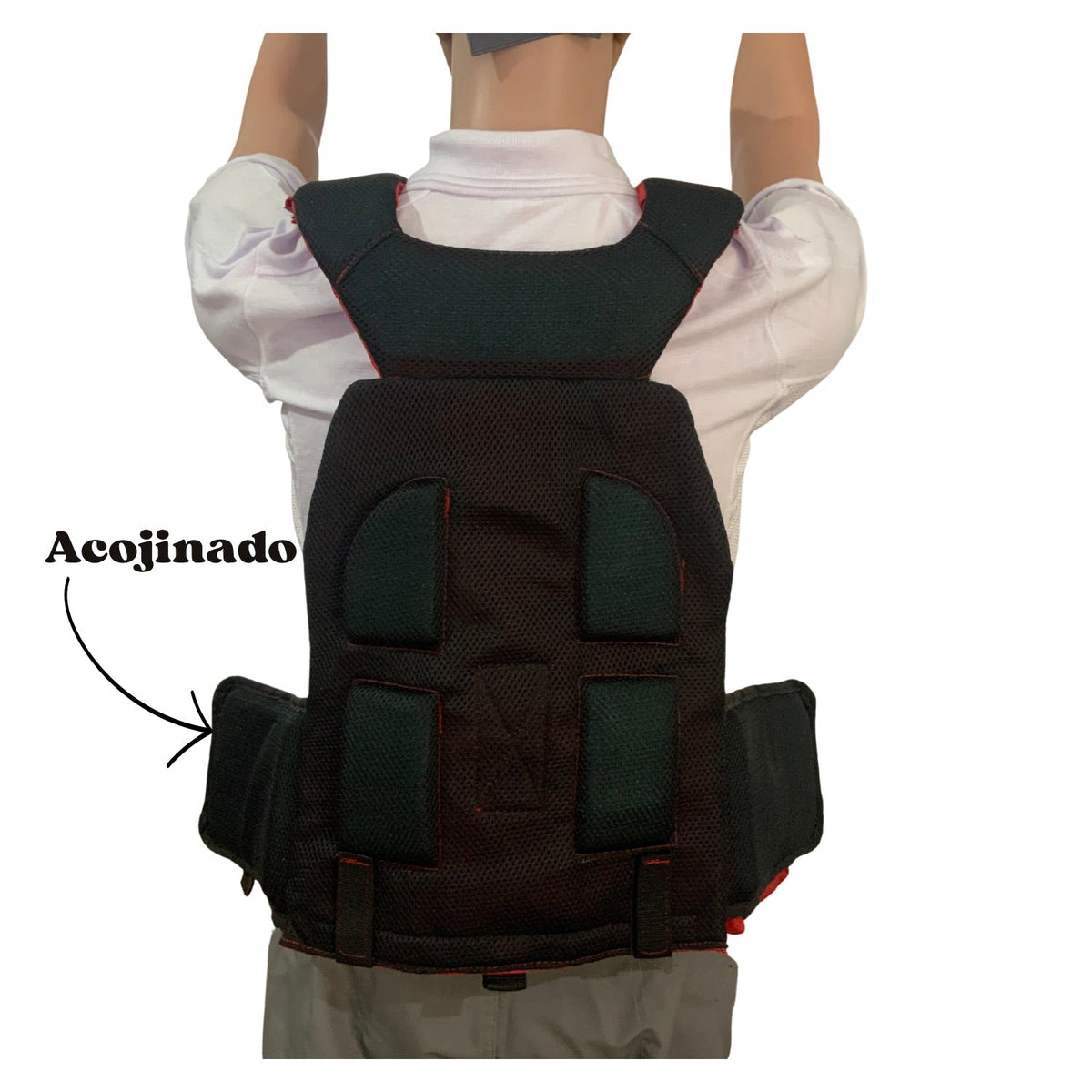 Chaleco paramédico rojo acojinado con compartimentos modulares - foto 2