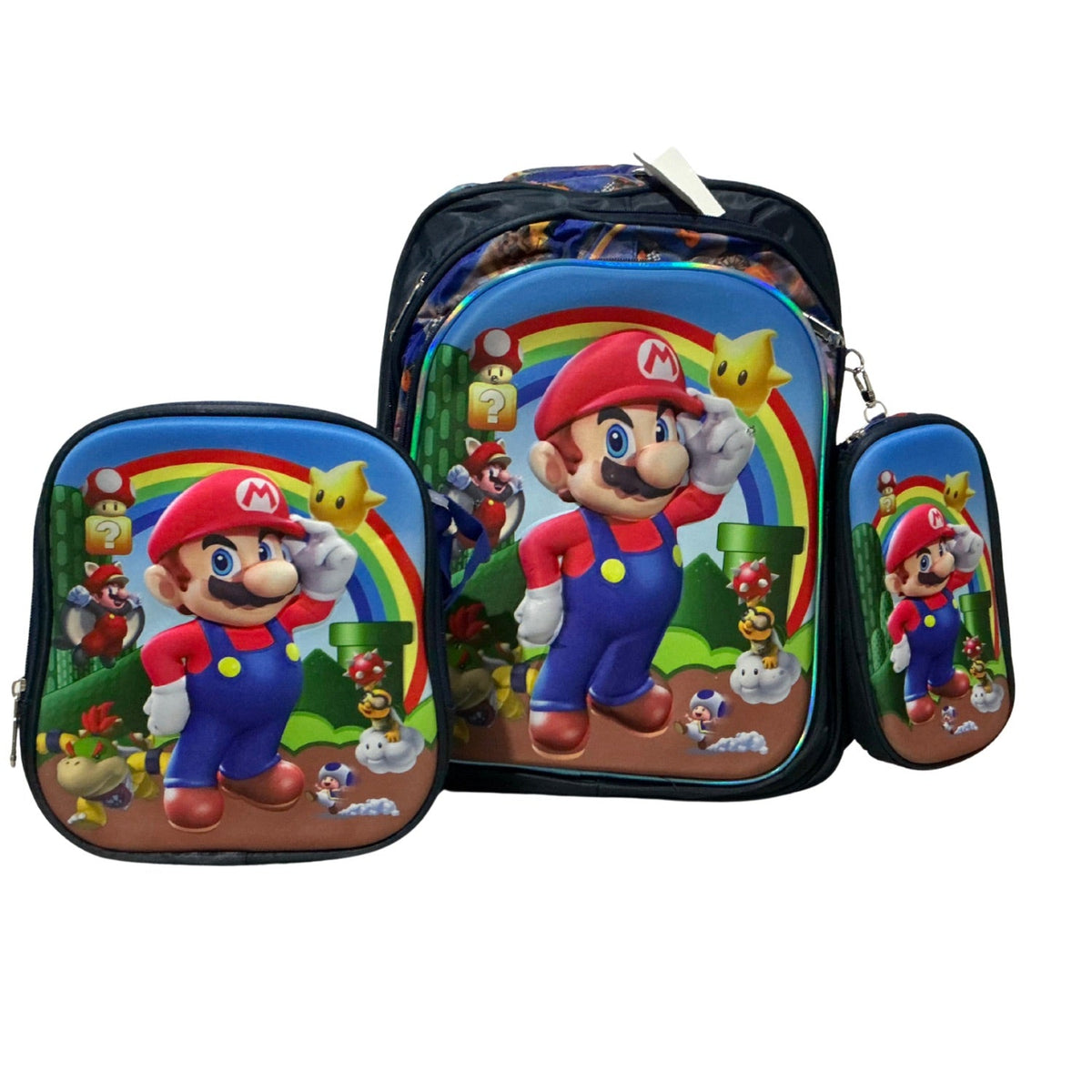 Set escolar infantil 3 en 1: mochila 3D, lonchera y cartuchera - foto 2