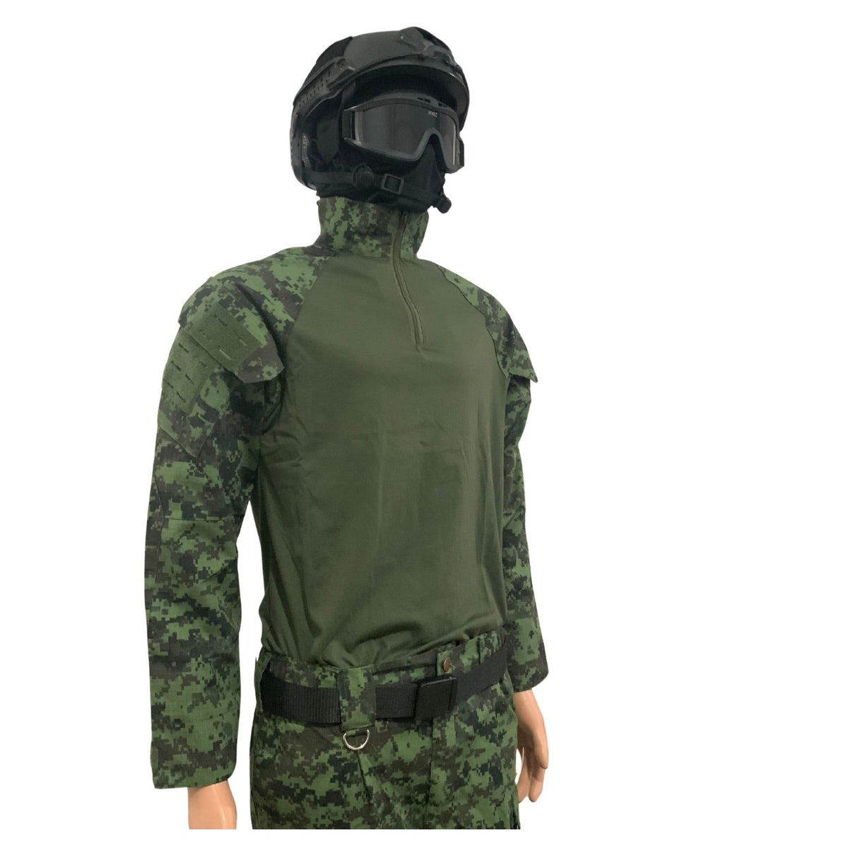 Uniforme táctico camuflaje pixelado: camisa y pantalón ripstop